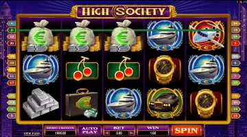 High Society slot free spins