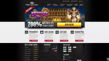 Palace of Chance casino bonus
