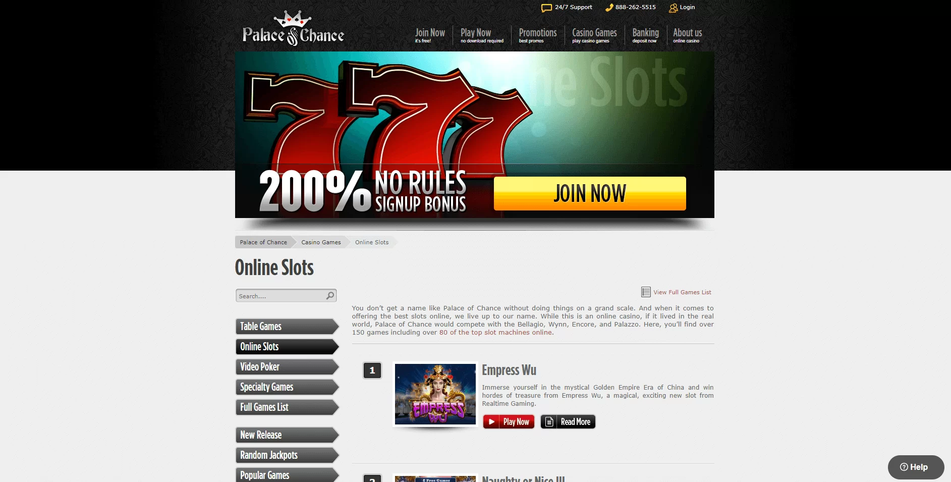 Palace Of Chance Casino Download