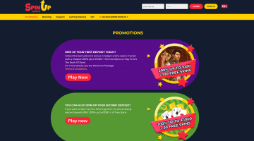 SpinUp casino promotions