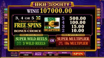 play High Society slot