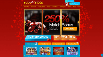 ruby slots casino bonus