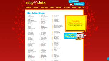 ruby slots casino games