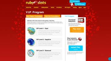 ruby slots casino vip loyalty program