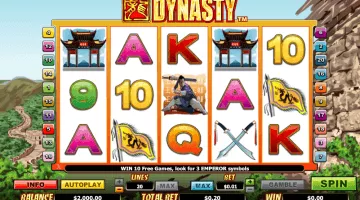 Dynasty slot free spins