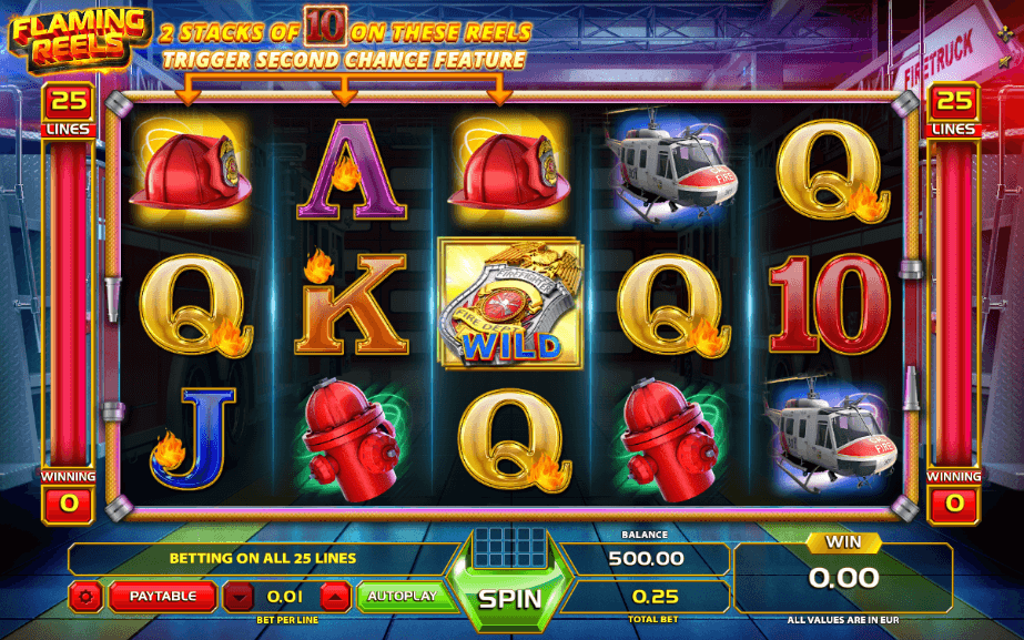 Flaming Reels slot: Play with $500 Free Bonus! | YummySpins