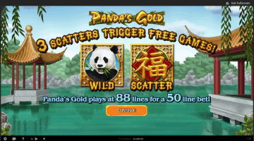 Pandas Gold slot game