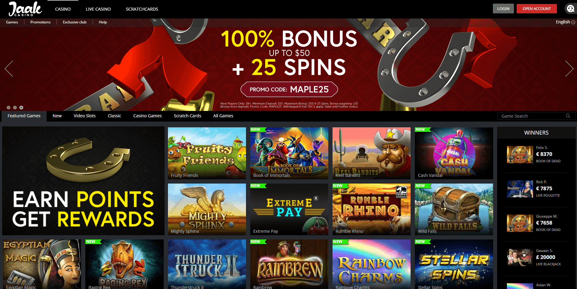 best casino sites free spins