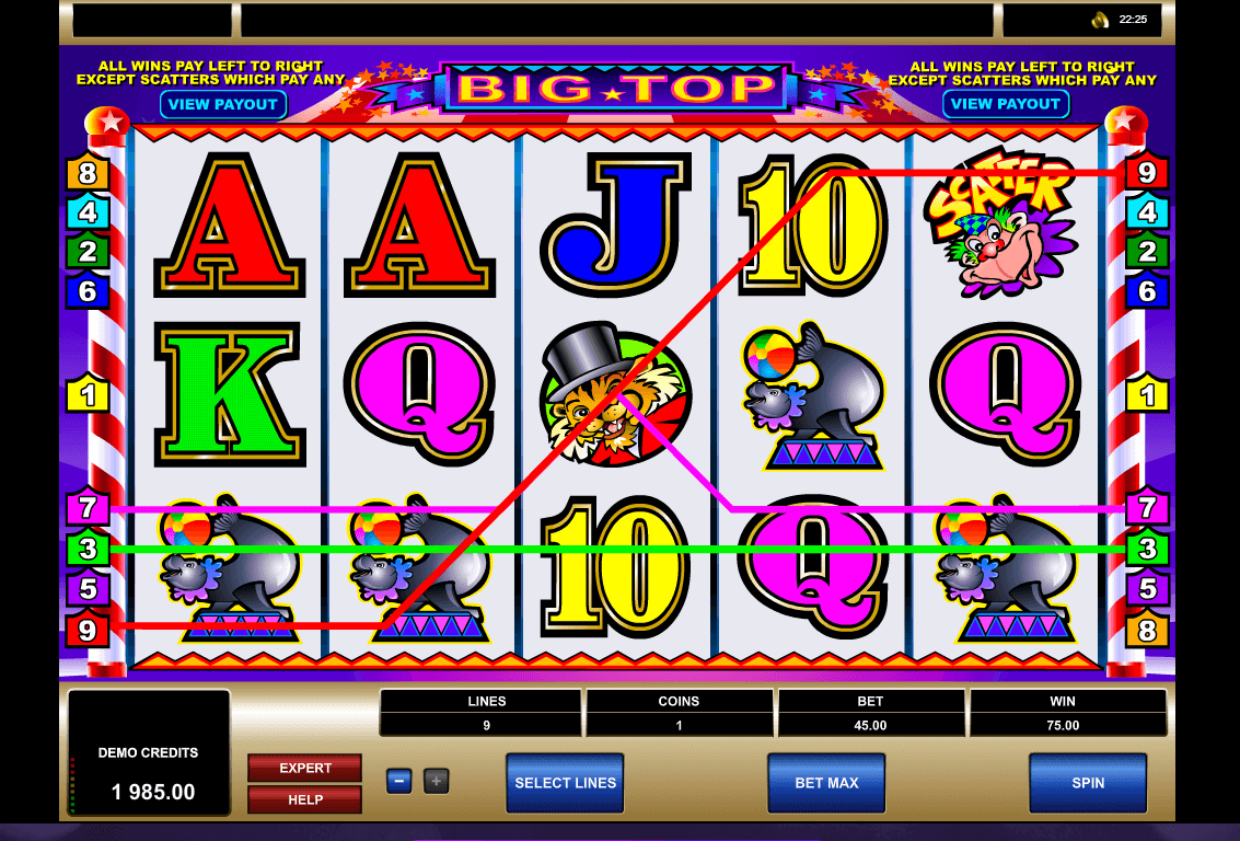  free casino slot games play for fun Big Top Free Online Slots 
