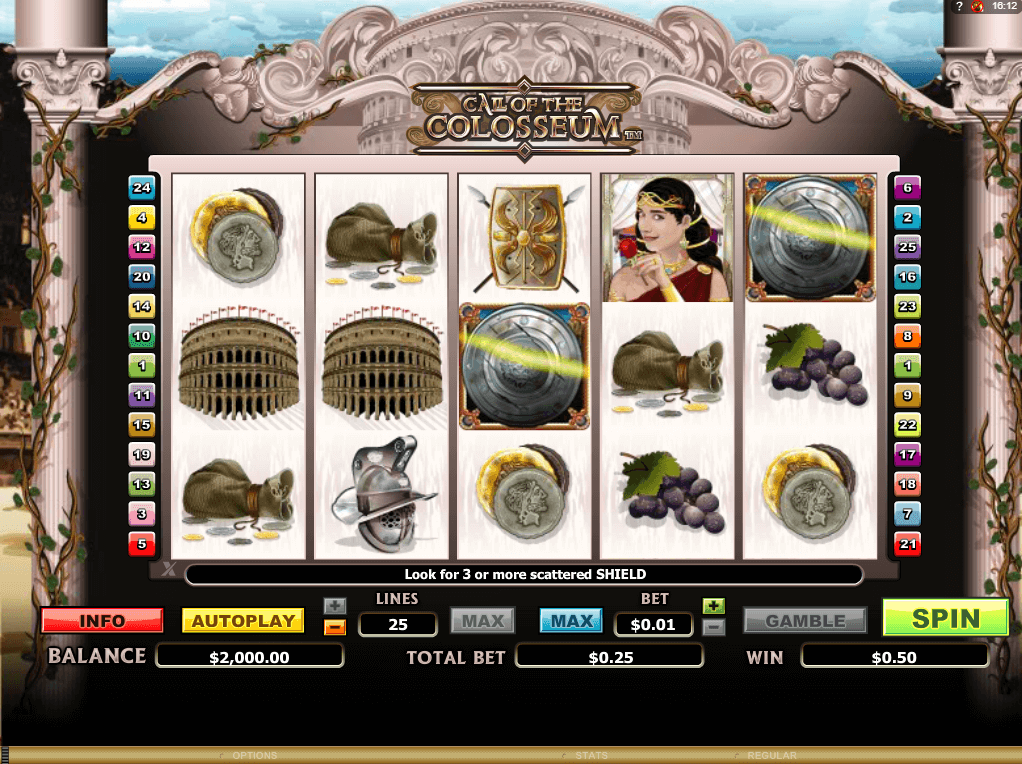 11/14/ · So Call of the Colosseum will be interesting for many – the true fans of historical themes and those who like to play free casino slots with bonus rounds.This 5-reel, payline slot is fit for different kinds of players and budgets, as coins from $ to $2 are available.However, you can play Call Of The Colosseum at for free.5/5(8).