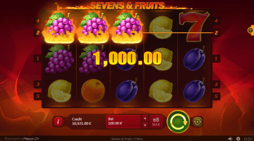 Sevens & Fruits Slot Game Free Spins
