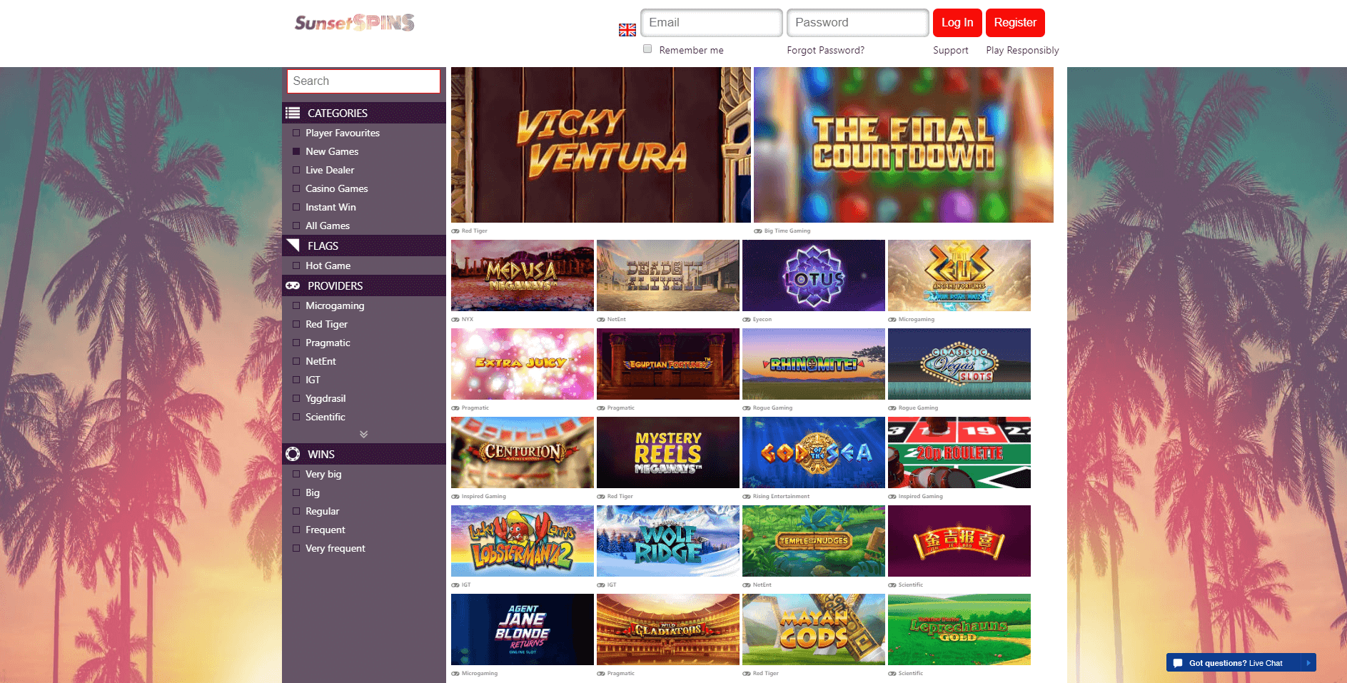 Sunset Slots Casino No Deposit Bonus Codes