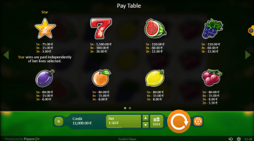 Play Fruits’n’stars Slot
