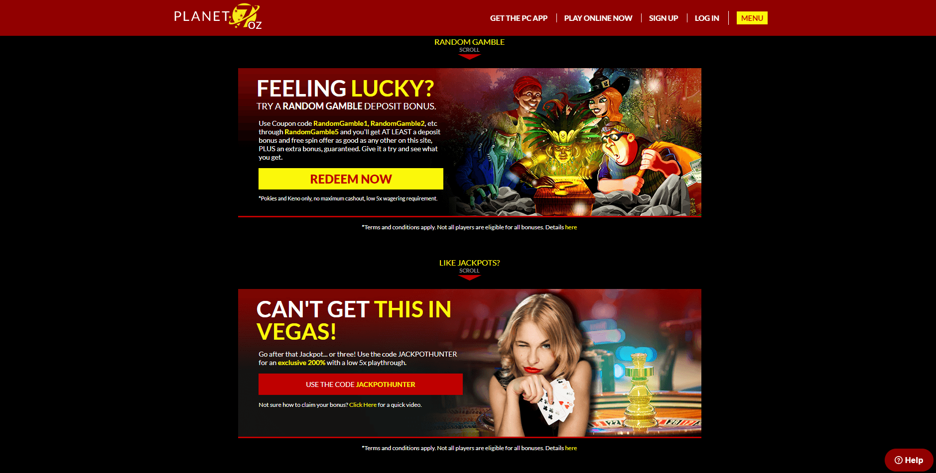 planet 7 casino sister sites