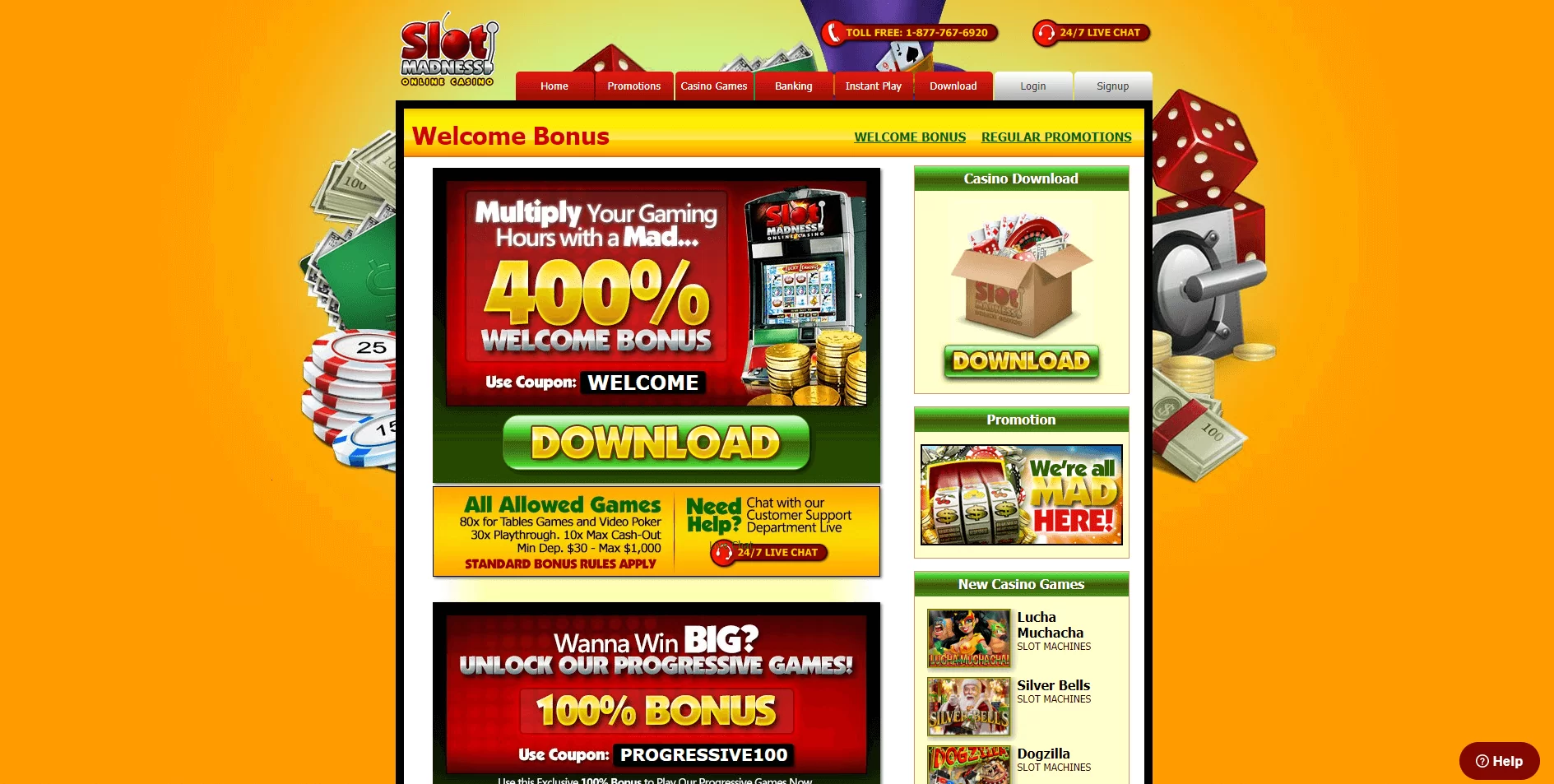 Slot madness casino online коэффициент ставки на спорт