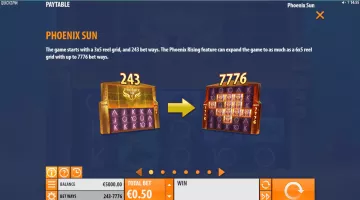 Play Phoenix Sun Slot