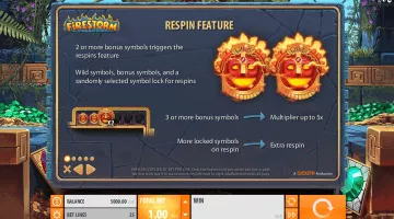 Play Firestorm Slot