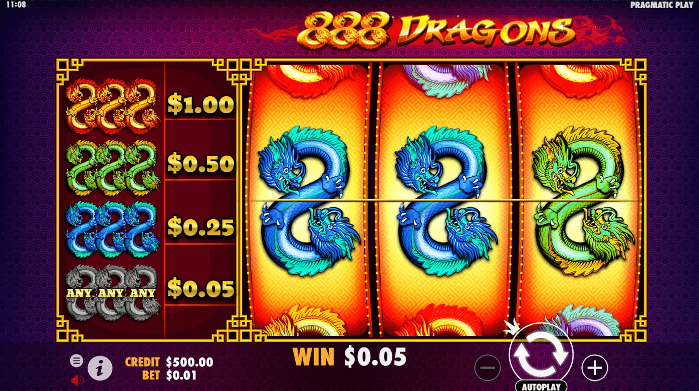 888 Dragons slot: Play with $100 Free Bonus! - YummySpins