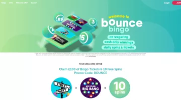 Bounce Bingo Casino Free Spins
