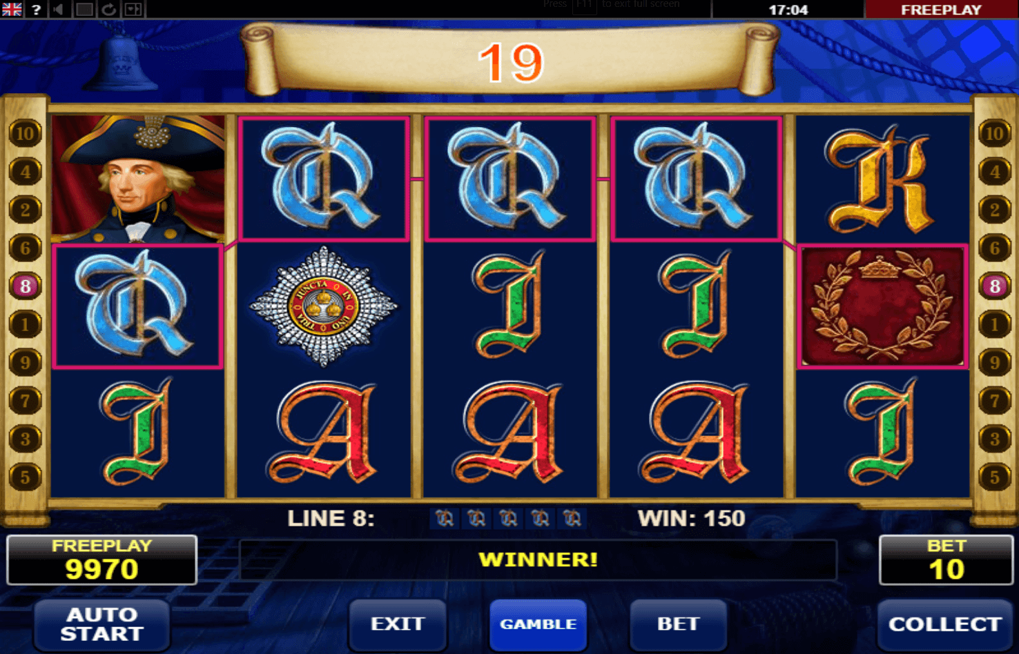 admiral slots 50 free spins