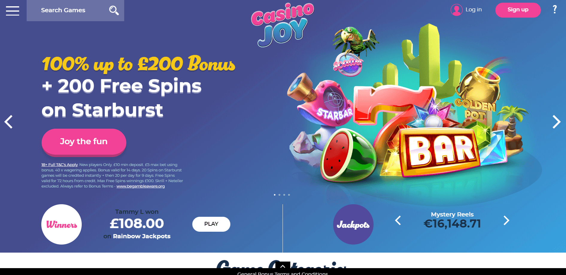 joy casino no deposit bonus codes