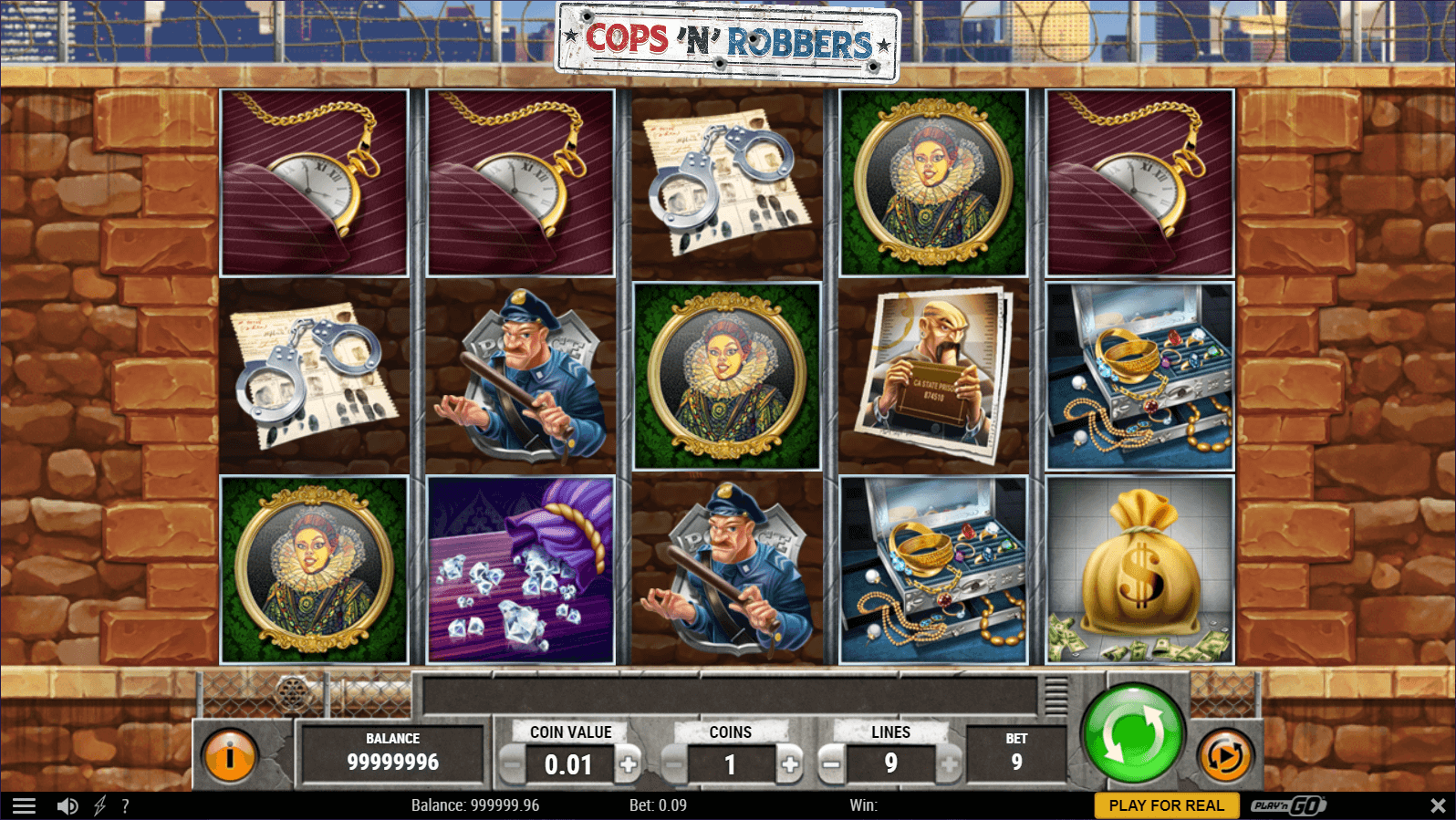 cops n robbers slot game