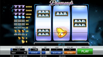 Diamonds Are Forever 3 Lines Slot Game Free Spins