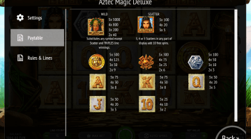 Play Aztec Magic Deluxe Slot