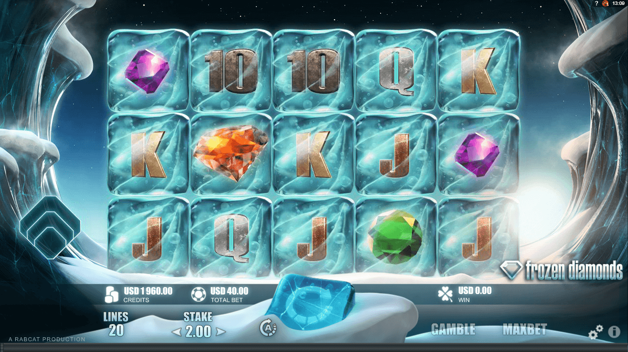 Frozen diamonds slots