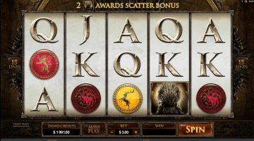 Game Of Thrones (15 Lines) Slot Game Free Spins