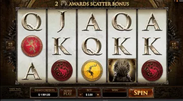Game Of Thrones (15 Lines) Slot Game Free Spins