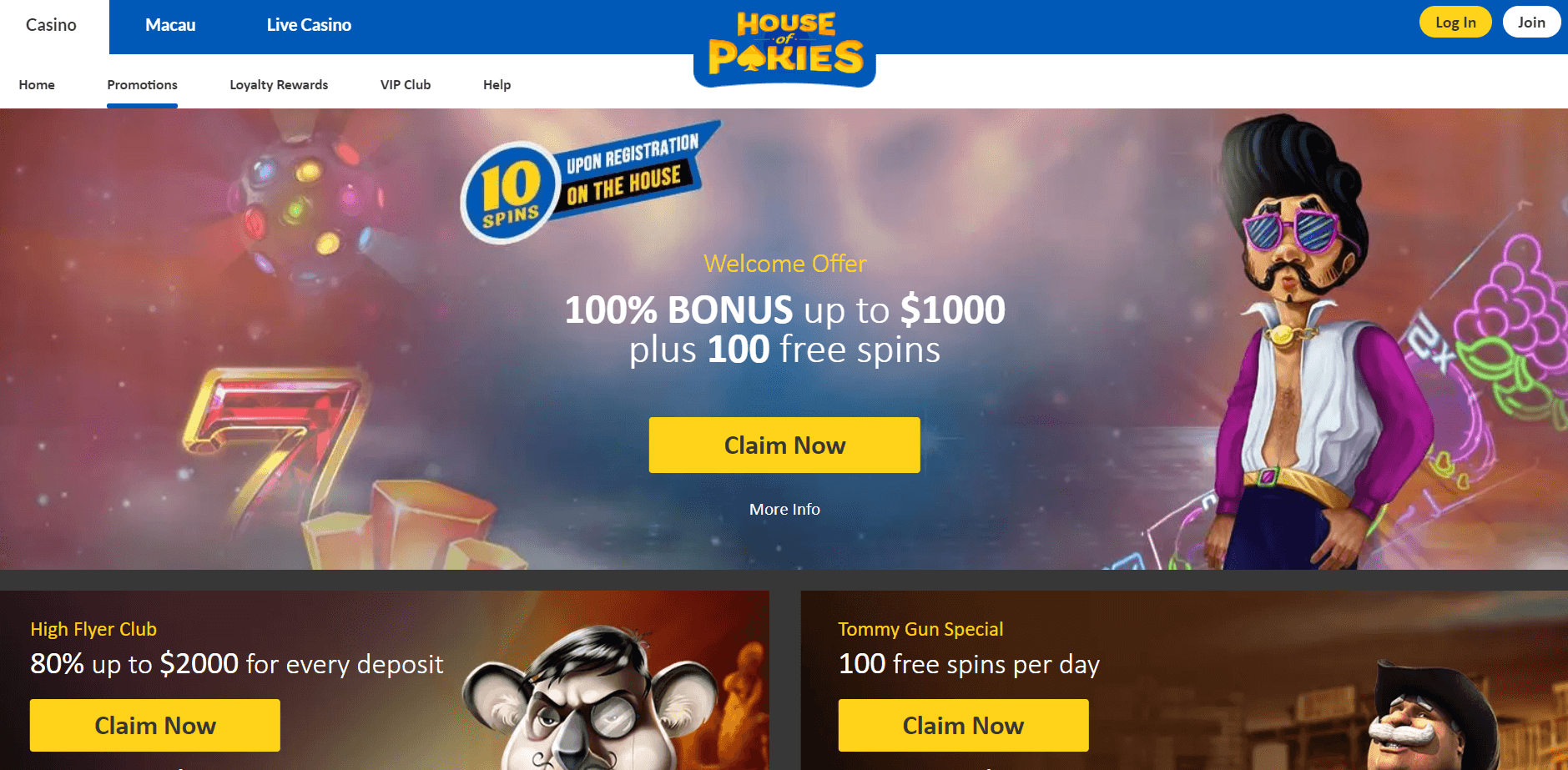 House Of Pokies Free Spins