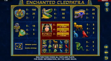 Play Enchanted Cleopatra Slot