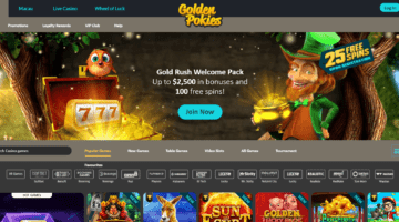 Golden Pokies Casino Welcome Bonus