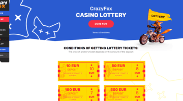 Crazy Fox Casino Online Lottery