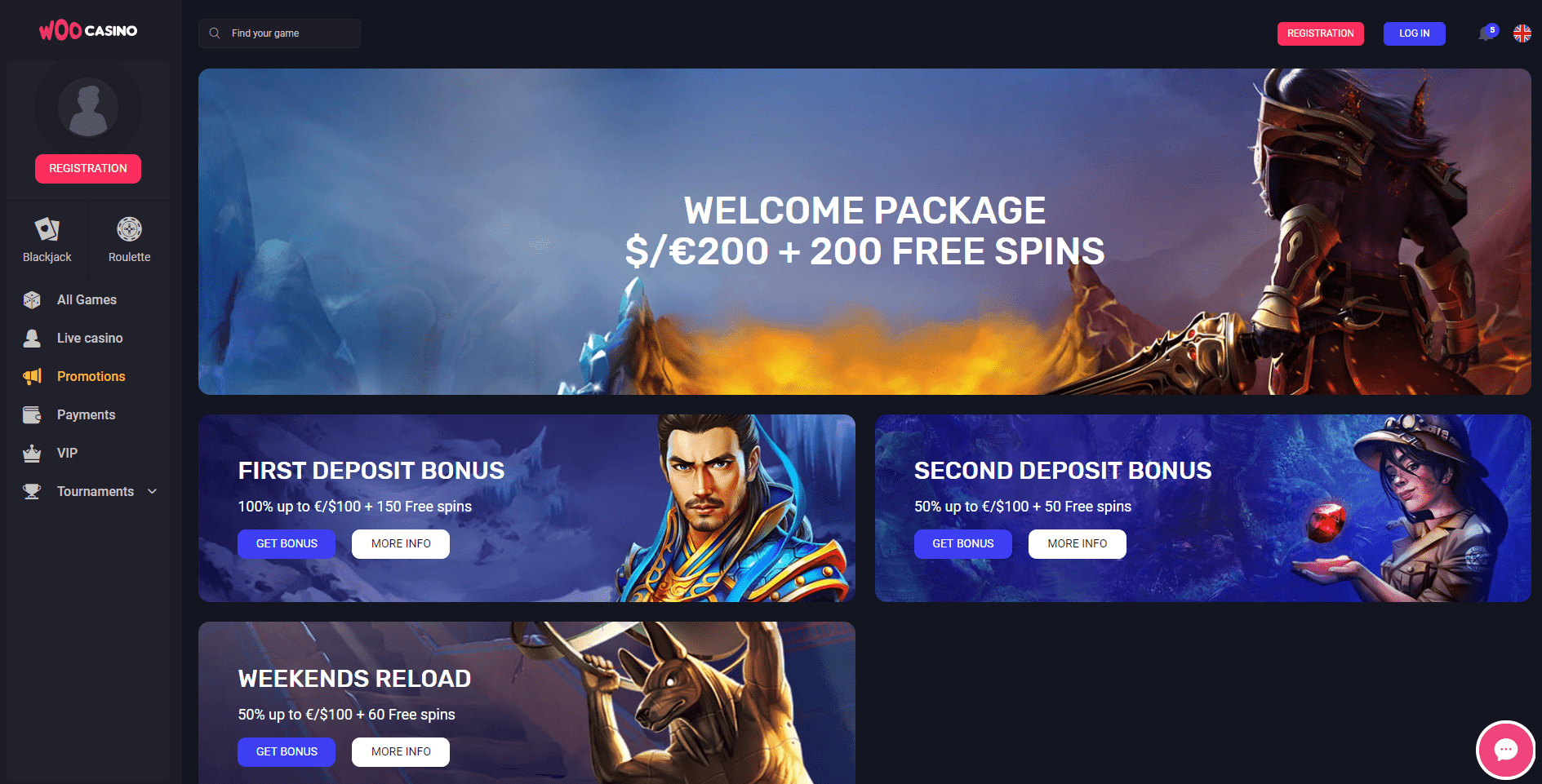 woo casino bonus code no deposit