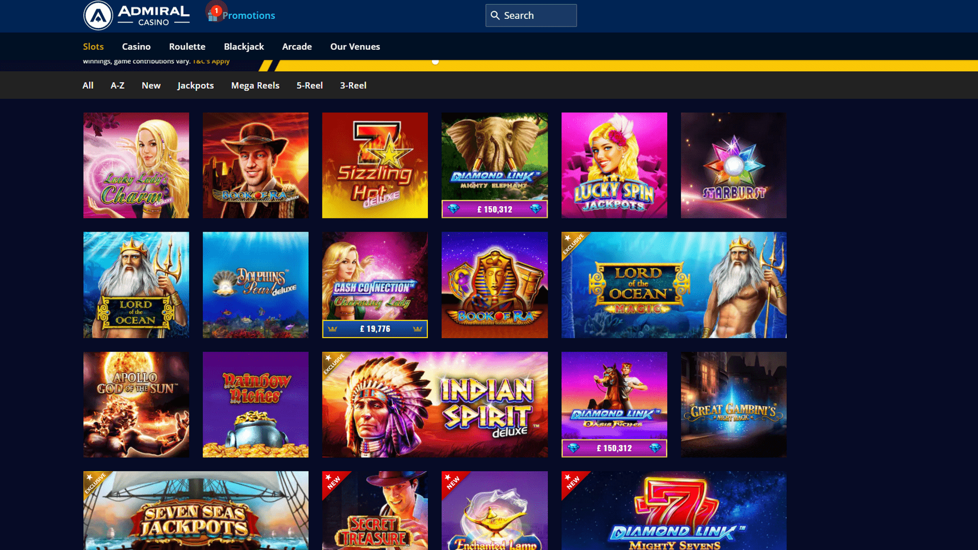 admiral casino online free game