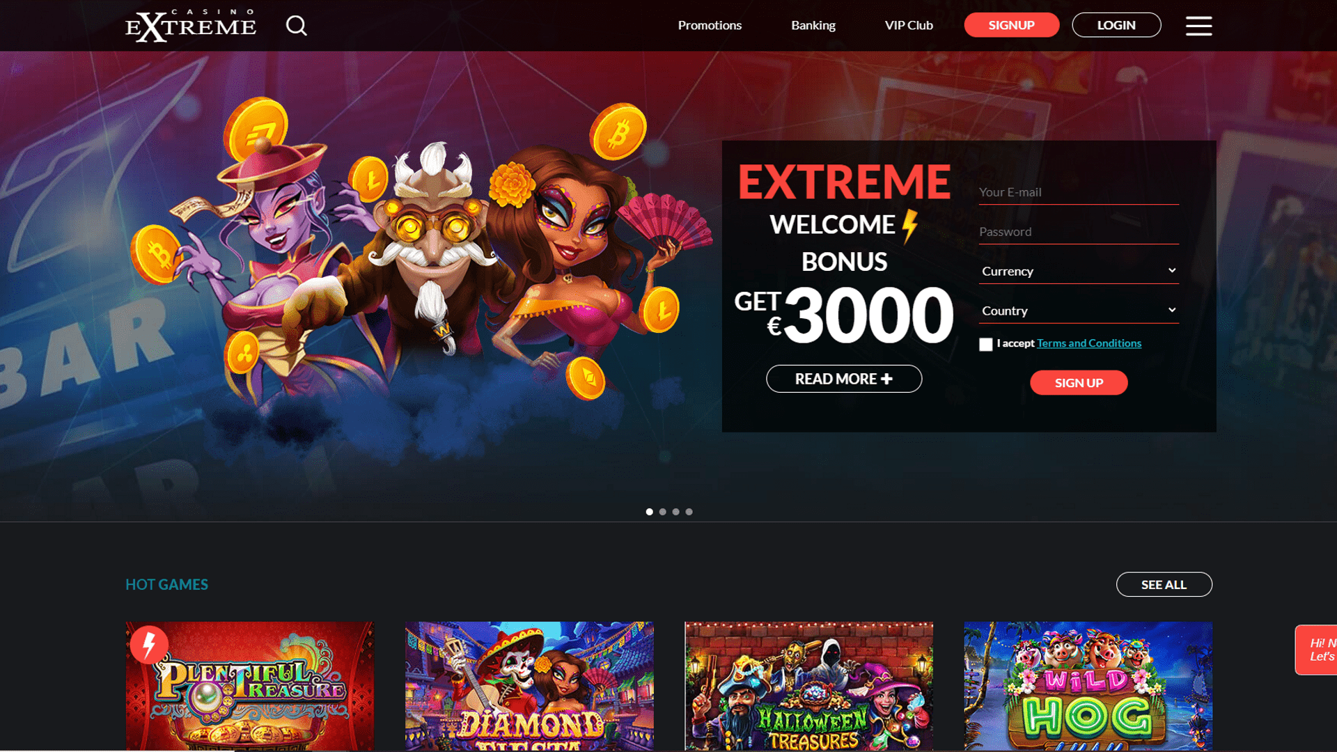 Extreme casino no deposit bonus