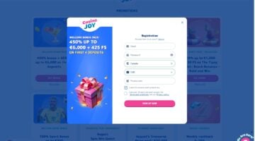 Casino Joy Casino Welcome Bonus Package