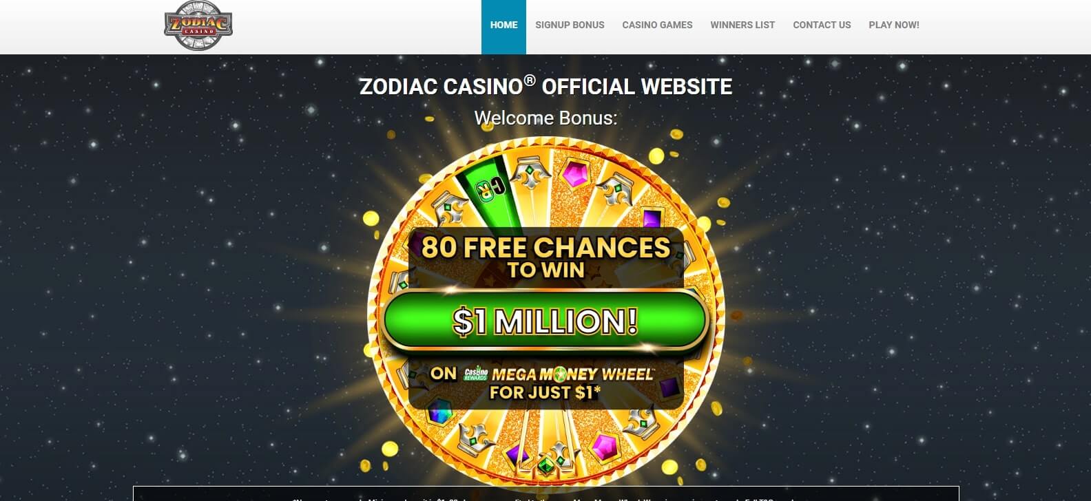 Zodiac Casino Banner