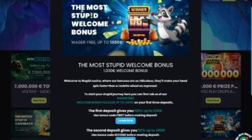 Stupid Casino Welcome Bonus Package