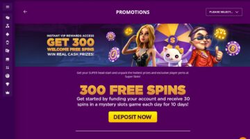 Super Slots Casino Welcome Bonus Package