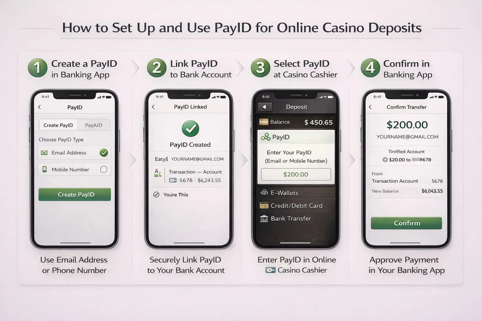 Setting Up PayID for Casino Deposits